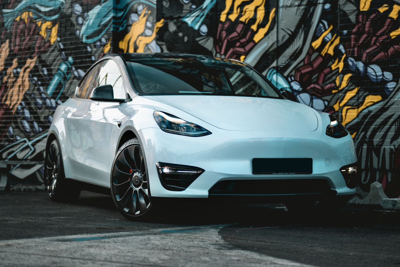 Tesla Model Y with window tint